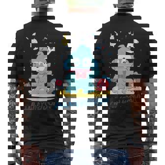 ハンギョドン ポーズ 【バレンタインギフトにおすすめ！】 メンズTシャツ バックプリント - Kawaiitshirt