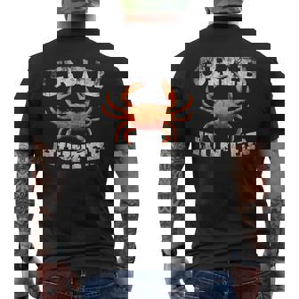 ハンティング メンズ ボーイズ キッズ カニ メンズTシャツ バックプリント - Kawaiitshirt