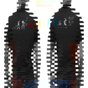 ハンドボール エボリューション ハンドボール プレーヤー ハンドボール ボール スポーツ メンズTシャツ バックプリント - Kawaiitshirt