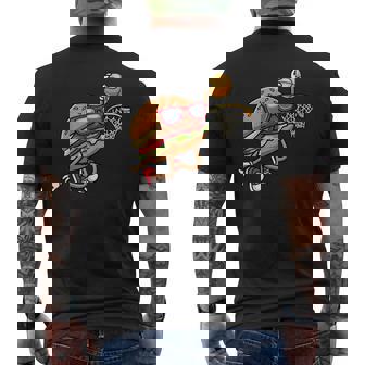 ハンバーガー バスケットボール ファーストフード バスケットボール選手 メンズTシャツ バックプリント - Kawaiitshirt
