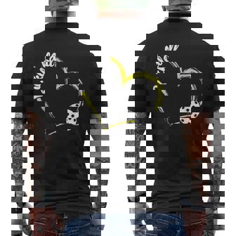 ハート ピックルボール ラブパドル スポーツ ピックルボール メンズTシャツ バックプリント - Kawaiitshirt