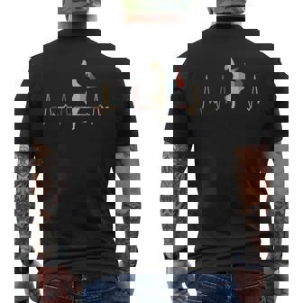 ハートビートブレイクダンス メンズTシャツ バックプリント - Kawaiitshirt