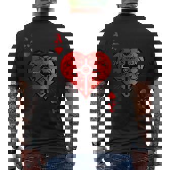 ハートポーカーエースi テキサスホールデムカジノカードケース ポーカー 長袖tシャツ メンズTシャツ バックプリント - Kawaiitshirt