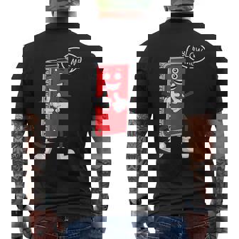 ハーモニカプレーヤー フレンチハープ ブルース ミュージシャン メンズTシャツ バックプリント - Kawaiitshirt