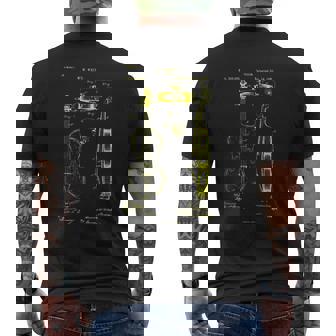 バイオリン奏者 バイオリン ビンテージ 特許 ストリング オーケストラ メンズTシャツ バックプリント - Kawaiitshirt