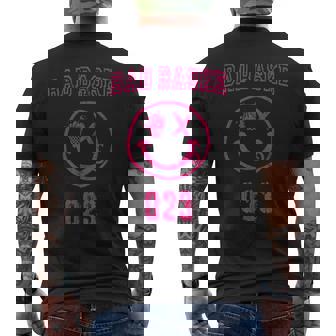 バスケットボール おもしろ バスケ パロディ イラスト ダメージ ロゴ メンズTシャツ バックプリント - Kawaiitshirt