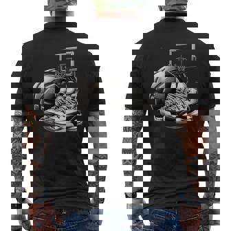 バスケットボール選手の夢 スニーカー ボール スラムダンク メンズTシャツ バックプリント - Kawaiitshirt