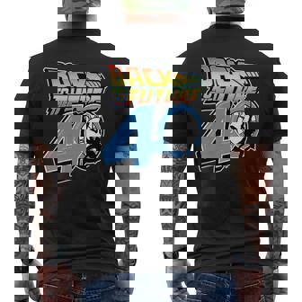 バック・トゥ・ザ・フューチャー 40周年記念タイムマシン Pov F&B メンズTシャツ バックプリント - Kawaiitshirt