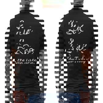 バトントワラー ライブ・ラブ・バトントワリング メンズTシャツ バックプリント - Kawaiitshirt