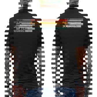 バトントワリングのレトロなバトントワーラーに完全に恋をしています。 メンズTシャツ バックプリント - Kawaiitshirt