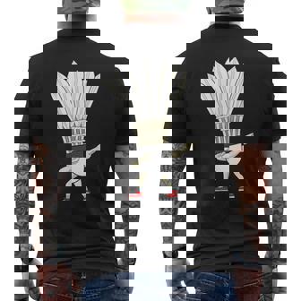 バドミントン ダビングシャトルコック バーディーボーイ バドミントン メンズTシャツ バックプリント - Kawaiitshirt