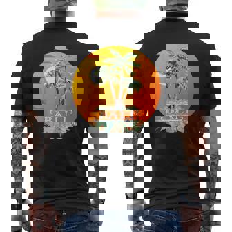 バリ島 熱帯雨林 ジャングル ハイキング ウブド ヌサペニダ ギフト お土産 島 インドネシア 夕日 休暇 ギリ諸島 メンズTシャツ バックプリント - Kawaiitshirt