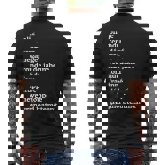 バレエダンサー用語 ダンス用語 メンズTシャツ バックプリント - Kawaiitshirt