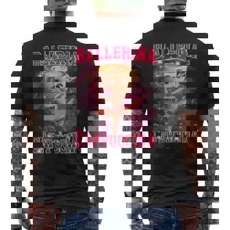 バレリーナ カプチーナ イタリアーナ ブレイン メンズTシャツ バックプリント - Kawaiitshirt