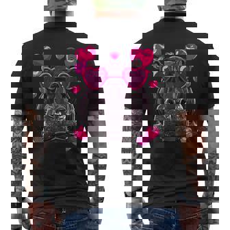 バレンタイン カバ シャツ かわいい カバ 動物 カバ 恋人 メンズTシャツ バックプリント - Kawaiitshirt