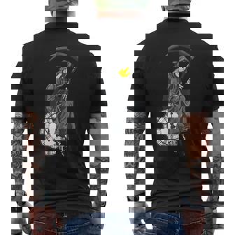 バンクシーの死神時計 メンズTシャツ バックプリント - Kawaiitshirt