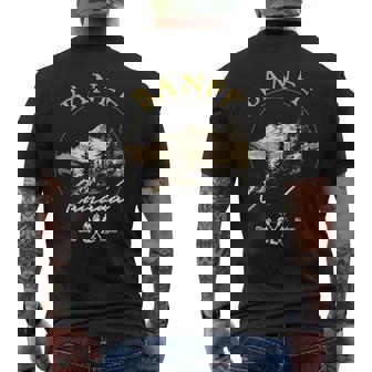 バンフ レトロ ヴィンテージ アパレル バンフ お土産 メンズTシャツ バックプリント - Kawaiitshirt