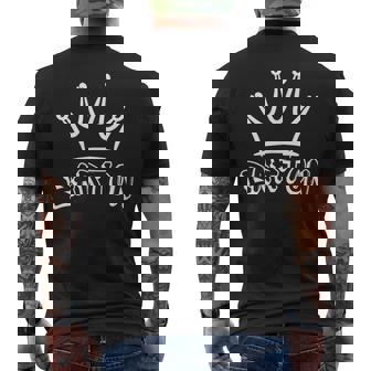 バートンのファミリーネーム クールなバートンの名前とロイヤルクラウン メンズTシャツ バックプリント - Kawaiitshirt