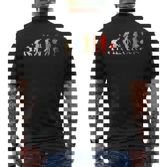 バーベキュー進化論 Bbq Lover Grill Meat Grill Dad メンズTシャツ バックプリント - Kawaiitshirt