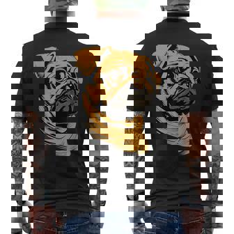 パグ 犬 デザイン ベージュ 犬 ラブ カーリン かわいい パグ メンズTシャツ バックプリント - Kawaiitshirt