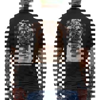 パグチョコレート メンズTシャツ バックプリント - Kawaiitshirt