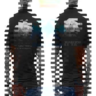 パパベア 野生動物 父の日ギフト お父さんやお父さんへのギフト メンズTシャツ バックプリント - Kawaiitshirt