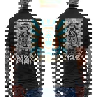 パピバラ おもしろカピバラ 最高のお父さん 父の日 カピバラ メンズTシャツ バックプリント - Kawaiitshirt