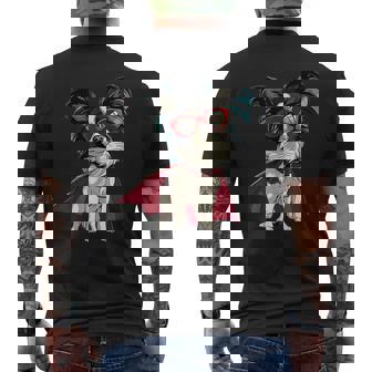 パピヨンドッグ-パピヨン メンズTシャツ バックプリント - Kawaiitshirt