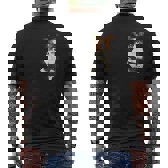 パピヨン愛好家のためのポケットに入った面白いパピヨン メンズTシャツ バックプリント - Kawaiitshirt