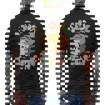 パンが大好き メンズTシャツ バックプリント - Kawaiitshirt