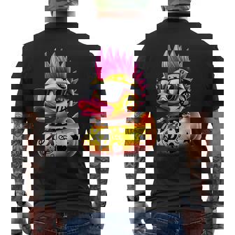 パンク アヒル アヒルの子 パンクロック 面白い 動物好き メンズTシャツ バックプリント - Kawaiitshirt