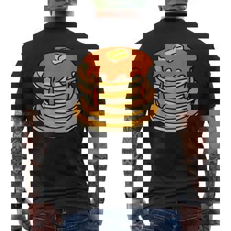 パンケーキとシロップ メンズTシャツ バックプリント - Kawaiitshirt