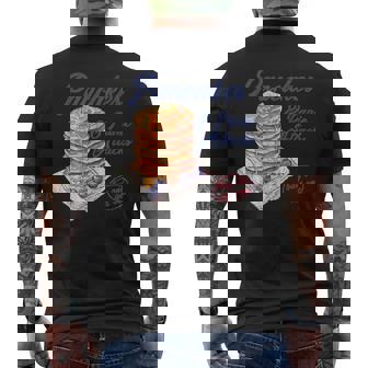 パンケーキとパニック発作 面白い メンタルヘルス 不安 メンズTシャツ バックプリント - Kawaiitshirt