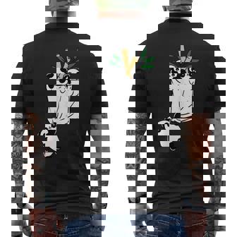 パンダのポケットに入ったパンダ メンズTシャツ バックプリント - Kawaiitshirt