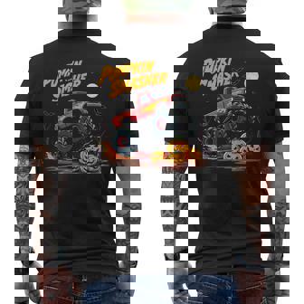 パンプキンスマッシャー モンスタートラック ハロウィン ジャック・オー・ランタン メンズTシャツ バックプリント - Kawaiitshirt