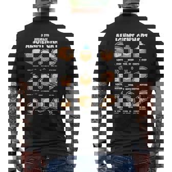 パン収納 アライメントチャート パンメーカー おもしろパン屋 メンズTシャツ バックプリント - Kawaiitshirt