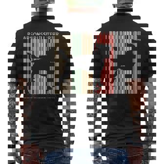 パーソン・ラッセル・テリア メンズTシャツ バックプリント - Kawaiitshirt