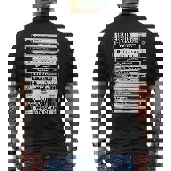 ヒップホップアーティスト カセット オールドスクールラップ メンズTシャツ バックプリント - Kawaiitshirt