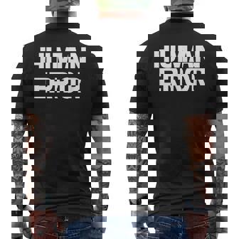 ヒューマンエラー メンズTシャツ バックプリント - Kawaiitshirt