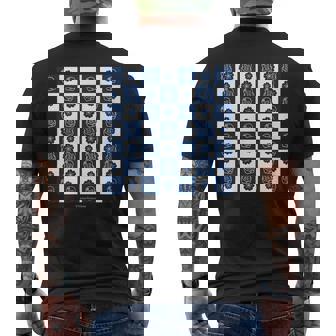 ヒョウタンツギ 和柄市松模様 Ctezuka Productions メンズTシャツ バックプリント - Kawaiitshirt