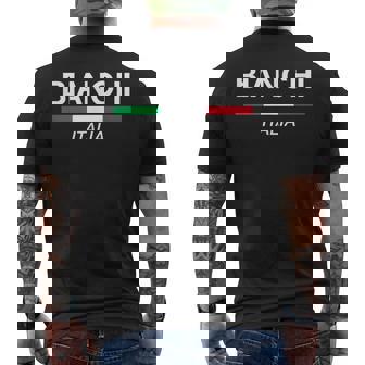 ビアンキ イタリア 家族名 イタリア 国旗 メンズTシャツ バックプリント - Kawaiitshirt