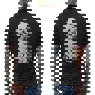 ビションフリーゼ 犬 モチーフ ペット イラスト ビションフリーゼ メンズTシャツ バックプリント - Kawaiitshirt