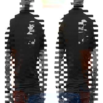 ビションフリーゼ愛好家のためのポケットに入った面白いビションフリーゼ メンズTシャツ バックプリント - Kawaiitshirt