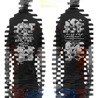 ビション・フリーゼ クルー メンズTシャツ バックプリント - Kawaiitshirt