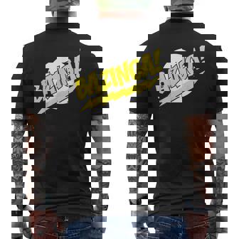 ビッグバン理論ロゴ Bazinga メンズTシャツ バックプリント - Kawaiitshirt
