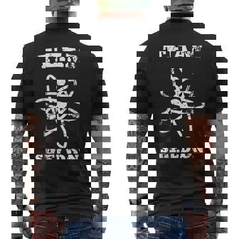 ビッグバン理論ロゴチームシェルドン・アトム メンズTシャツ バックプリント - Kawaiitshirt