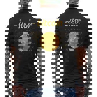 ビットコインシャツ ビットコインロゴ 暗号シャツ 暗号ギフト ビットコイン メンズTシャツ バックプリント - Kawaiitshirt