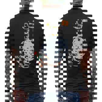 ビットコイン・ザ・ムーン・クリプト メンズTシャツ バックプリント - Kawaiitshirt