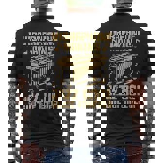 ビブラフォン プレーヤー 楽器 おもしろ ビブラフォン メンズTシャツ バックプリント - Kawaiitshirt