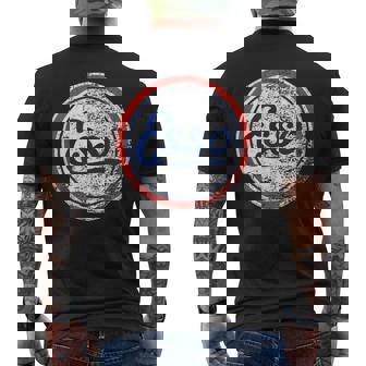 ビンテージ Esso ガソリンスタンドサイン メンズTシャツ バックプリント - Kawaiitshirt